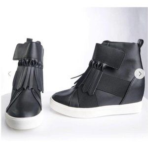NWB VICES Velcro Ankle Strap Sneakers Black 6.5